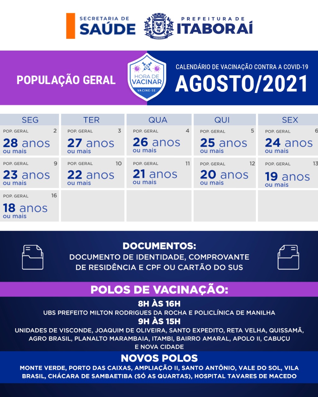 05 DE AGOSTO: DIA NACIONAL DA SAÚDE – Prefeitura Municipal de Santo Augusto