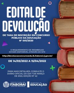 Saiba como solicitar ressarcimento da taxa de inscrição de concurso público da Educação