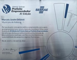 Itaboraí é destaque no XI Prêmio Sebrae Prefeito Empreendedor