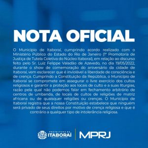 Nota Oficial.