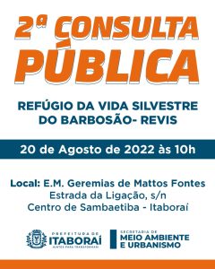 2ª Consulta Pública para debater implementação de UC no Barbosão acontece no dia 20