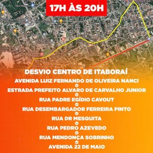 Avenida 22 de Maio terá desvios de trânsito neste domingo (2109)