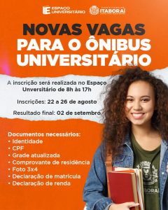 Transporte Universitário de Itaboraí abre mais de 200 novos cadastros para 2022.2