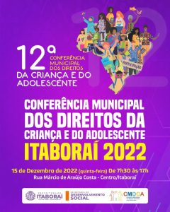 Inscrições abertas para 12ª Conferência Municipal dos Direitos da Criança e do Adolescente em Itaboraí