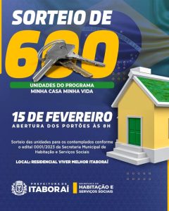 Prefeitura de Itaboraí realiza sorteio de 600 apartamentos na próxima quarta-feira
