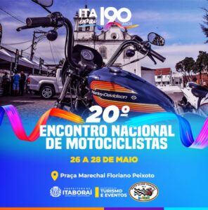 Itaboraí 190 anos 20º Encontro de Motociclistas promete agitar a Praça Marechal Floriano Peixoto